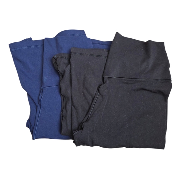 aerie Pants - Offline by Aerie Flare Hi-Rise Yoga Stretch Pants Black Navy Bundle of 2 Size M